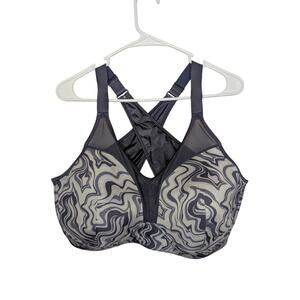 Adore Me Women Activewear, Ariza Groovy Print Medium Impact Sports Bra, 44DD